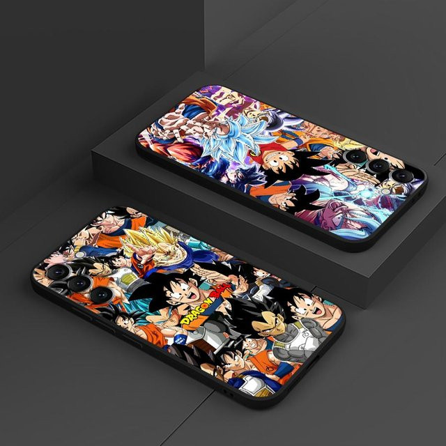 Schwarze weiche Handyhülle mit Dragon Ball Son Motiv für Samsung Galaxy A-Serie (A22 bis A73) - Bild 1