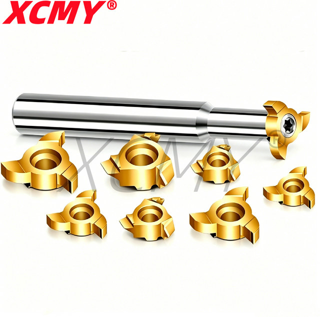 TXC 327 Serie T-Nut-Fräser in Gold mit verschiedenen Durchmessern und Dicken - Bild 1