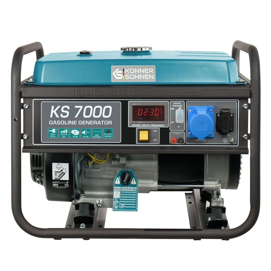 Könner & Söhnen Benzin-Generator KS 7000 in Blau aus Stahl - Bild 2