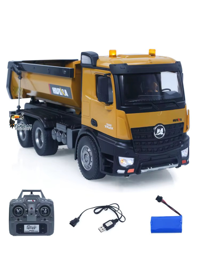 HUINA 573 Elektrischer RC-Muldenkipper, 1:14, mit Licht und Sound - Bild 7