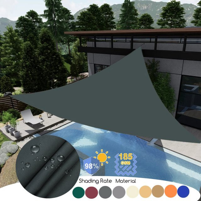 Wasserabweisendes Sonnensegel in Dreiecksform mit UV-Schutz für Garten, Terrasse und Außenbereich - Bild 1