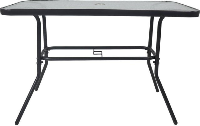 VCM Gartentisch aus Glas und Metall in Anthrazit, UV-beständig, B/T/H: 110 x 55 x 70 cm - Bild 1