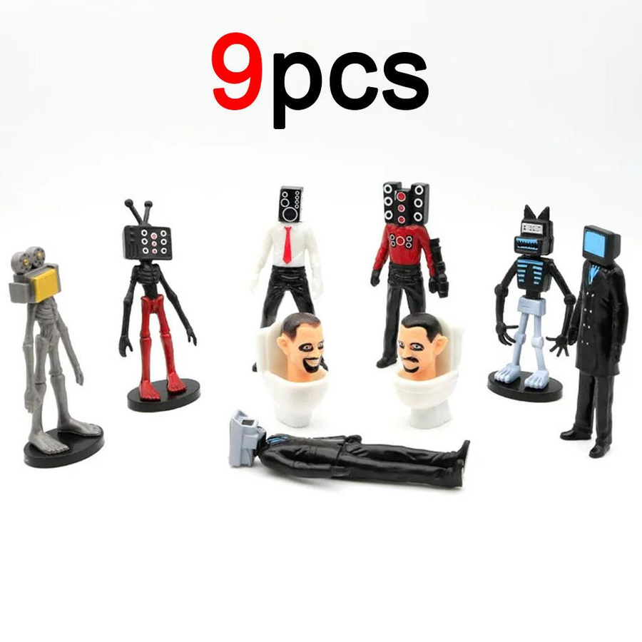 Skibidi Toilette Anime Figur aus PVC als Sammelmodell und Spielzeug für Kinder von Discover Intime - Bild 2