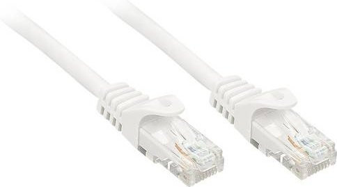Lindy RJ45 Netzwerkkabel CAT 6 U/UTP Patchkabel Weiß, Länge: 0,3 m - Bild 1