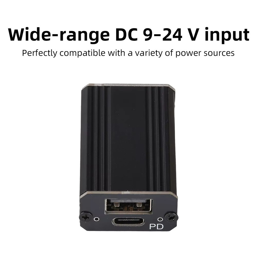 Gaqqee PD 100W Schnelllademodul DC 9V–24V Buck-Typ Autoladegerät in Schwarz - Bild 2