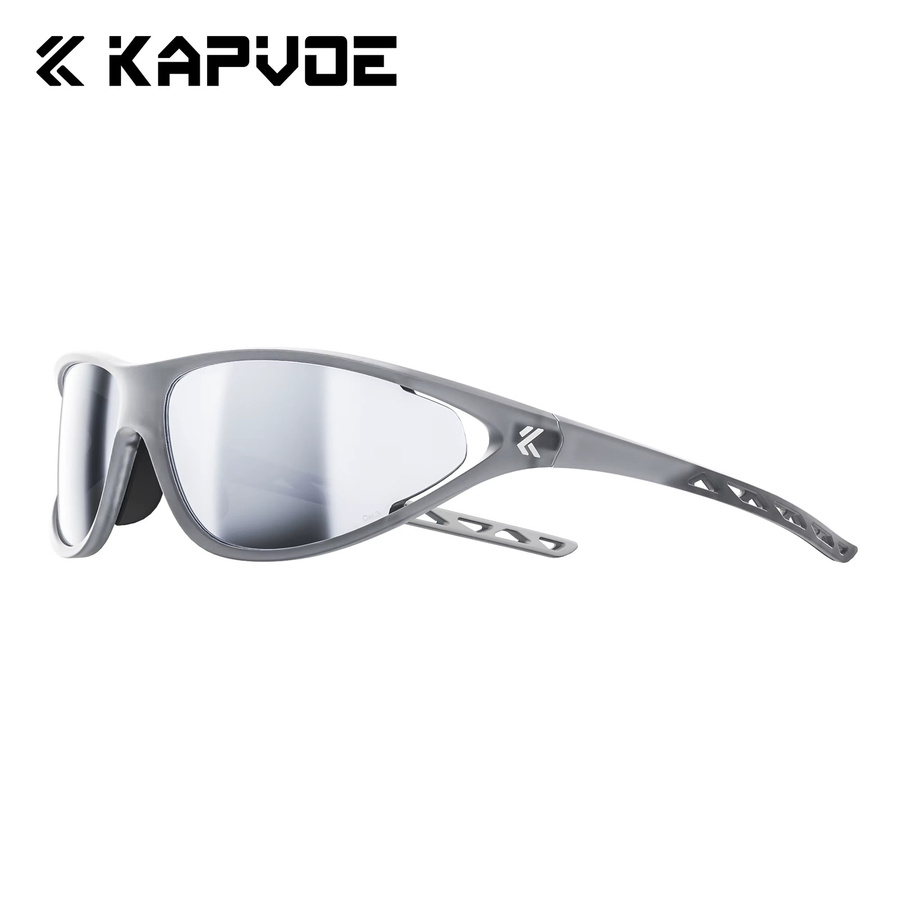 Kapvoe Sportsonnenbrille, Vollrand, Metal, black, Unisex - Bild 1
