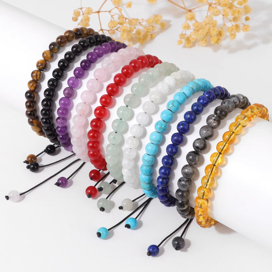 GolbalJew Armband, schwarzer Turmalin, Perle, Unisex - Bild 5
