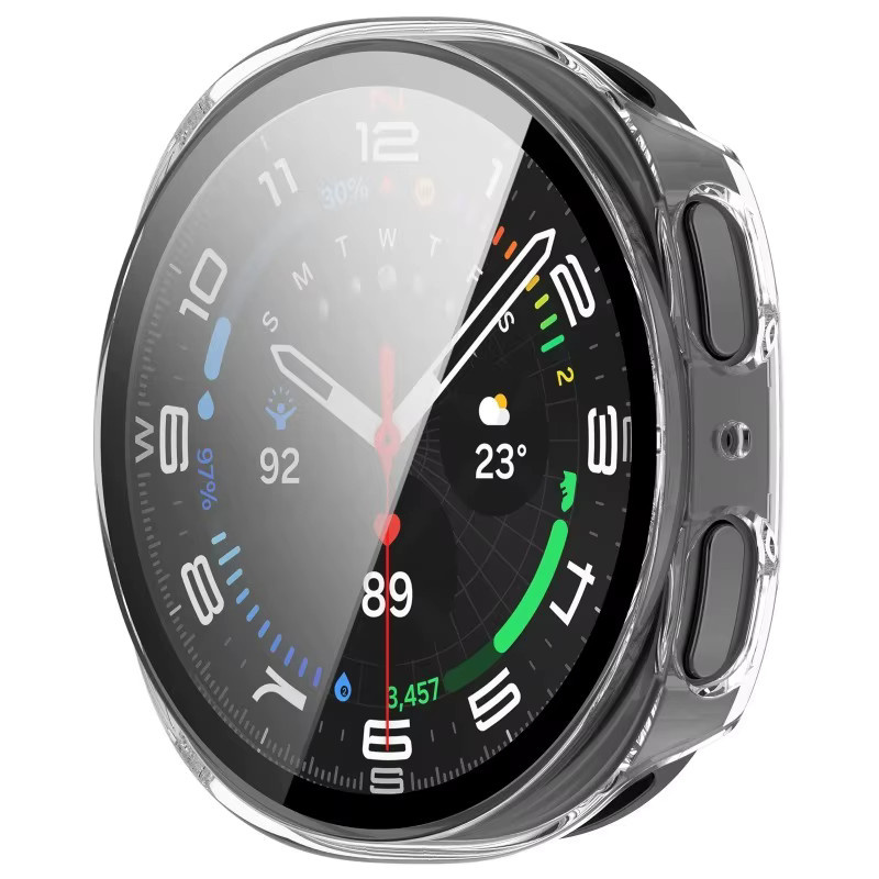 Samsung Hülle für Galaxy Watch 8, 40/44 mm, 8 Classic 46 mm, 7 Ultra 47 mm, PC, Schwarz - Bild 3