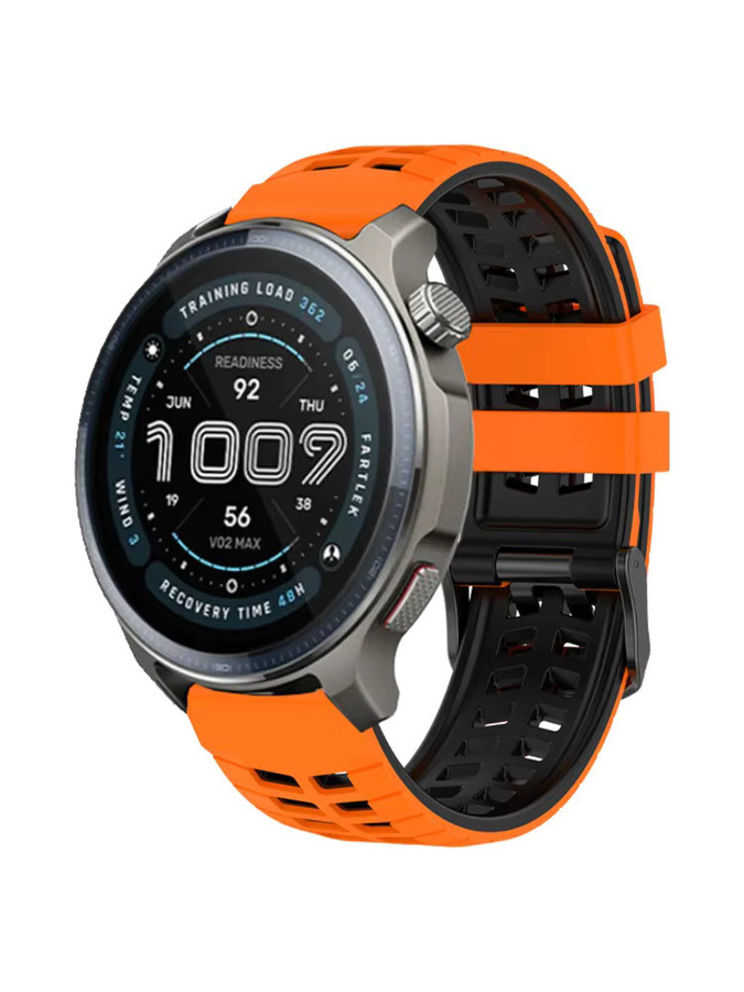 Huami Silikonarmband, orange, 22 mm, Unisex - Bild 3