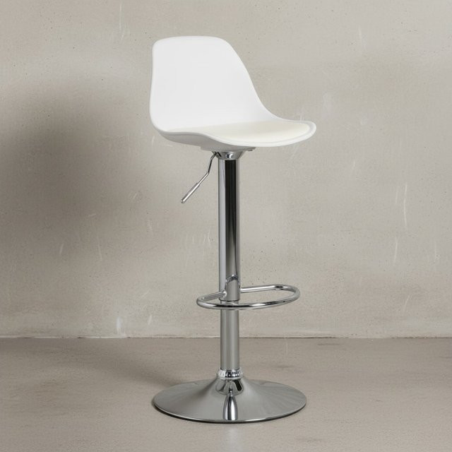 KADIMA DESIGN Barhocker BERN mit Kunstleder und verchromtem Gestell, 360 Grad drehbar, B/T/H: 40 x 40 x 82 cm - Bild 1