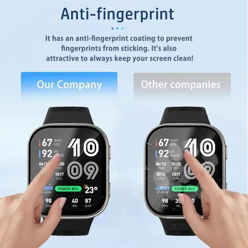 Displayschutzfolie Amazfit Bip Max, Silikon, transparent - Bild 5