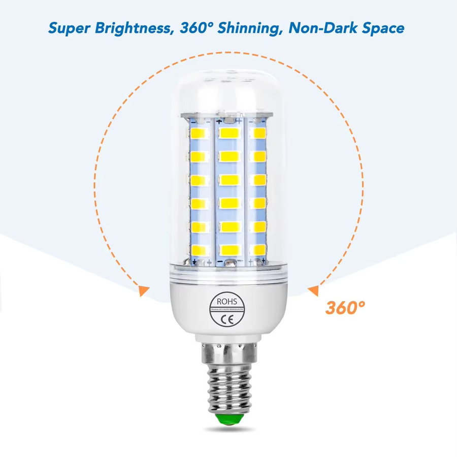 LED Maisbirne E27 Deckenleuchte mit CCT Farbtemperatur-Wahl in Weiß für deine Innenbeleuchtung - Bild 3