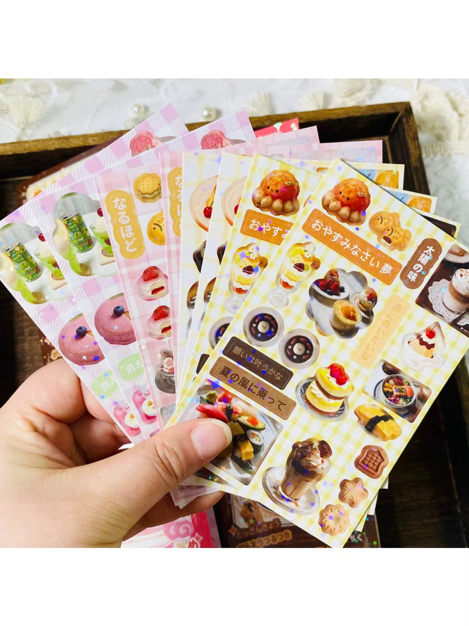 Journamm Handgemachte kreative DIY-Aufkleber für Tagebuch und Scrapbooking, 30 Blatt, Multicolour - Bild 5