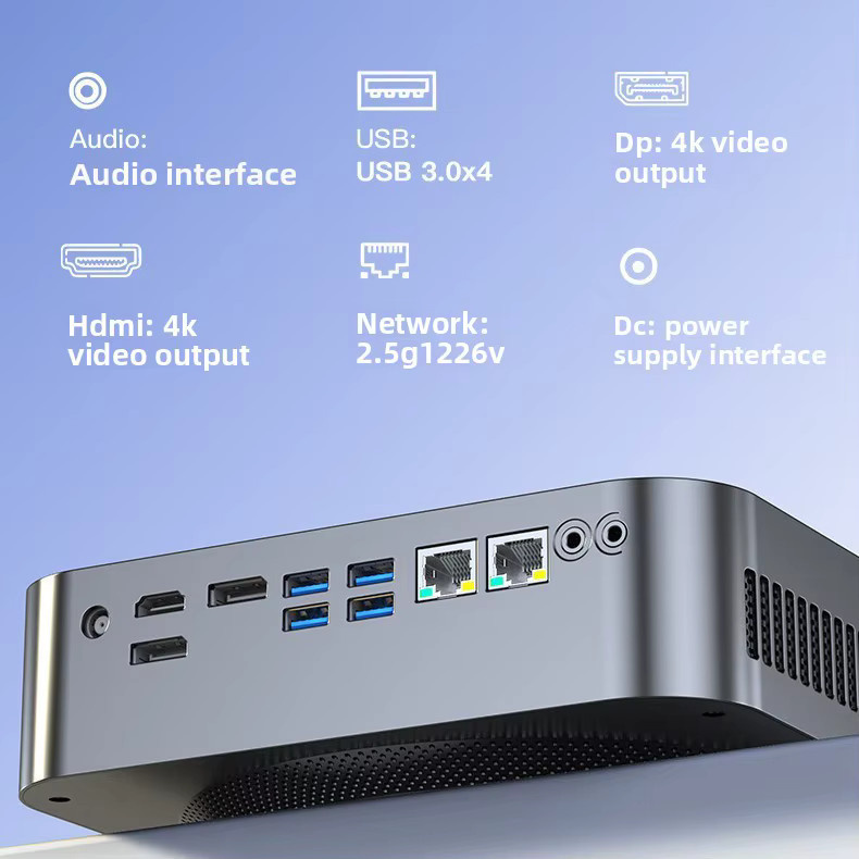 Gaming Mini PC mit Intel Core i9-12900H oder i5-12450H und NVIDIA GeForce RTX 4060 oder RTX 4050 dedizierter GPU als kompakter SFF Desktop-Host - Bild 3
