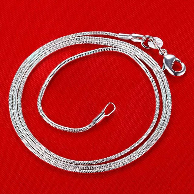 SAY Schlangenketten, 925 Silber, 1,2 mm, Unisex - Bild 1