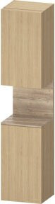 Duravit Hochschrank Qatego in Beige mit Glastüren und LED-Beleuchtung, B/T/H: 40 x 36 x 176 cm - Bild 1