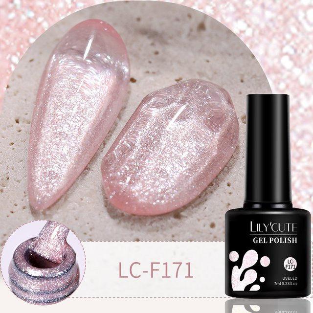 LILICUTE Gel-Nagellack, Nude Pink, schimmernd - Bild 1
