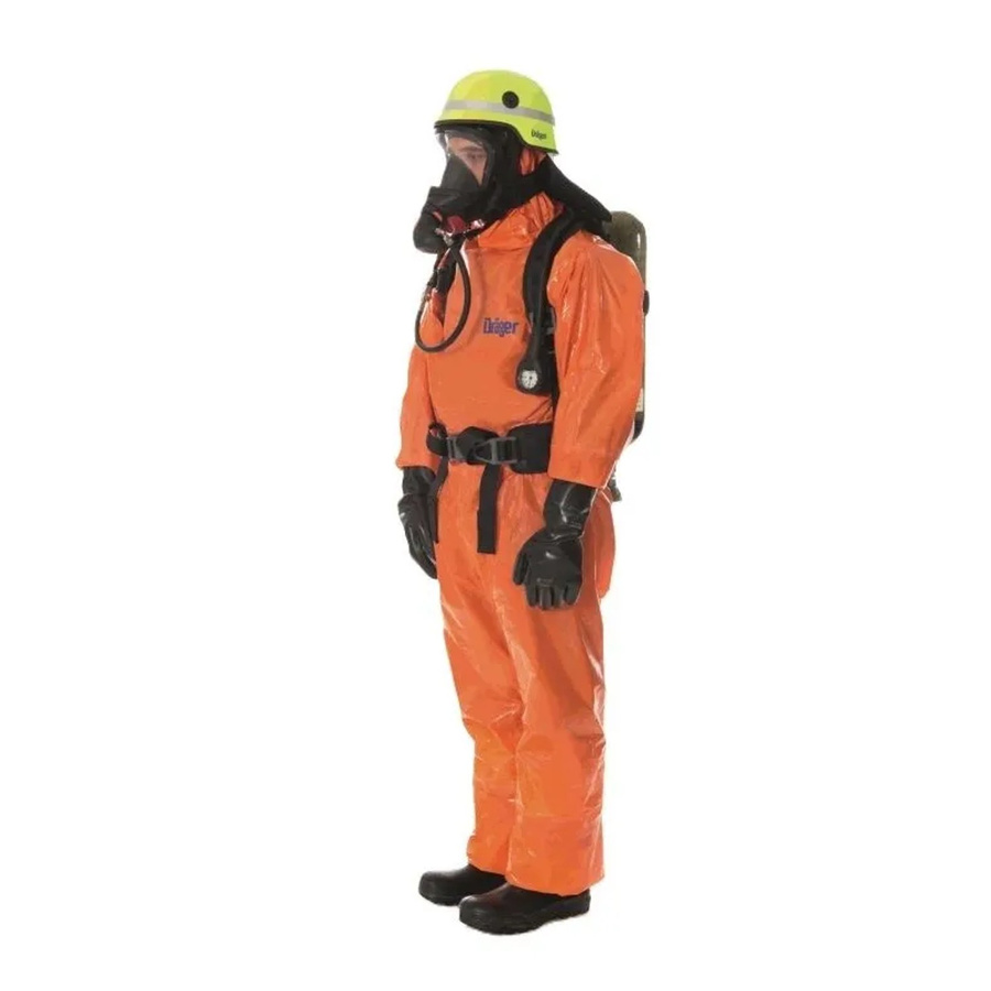 Dräger Chemikalienschutzanzug SPC 4800 CLF Antistatisch in Orange - Bild 2