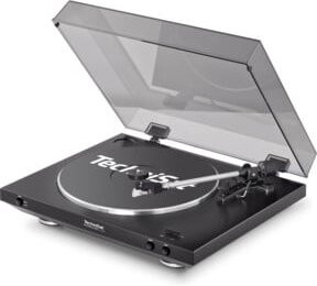 TechniPlayer LP 200 Vintage Edition Plattenspieler mit Riemenantrieb und USB-C in Schwarz/Silber - Bild 2