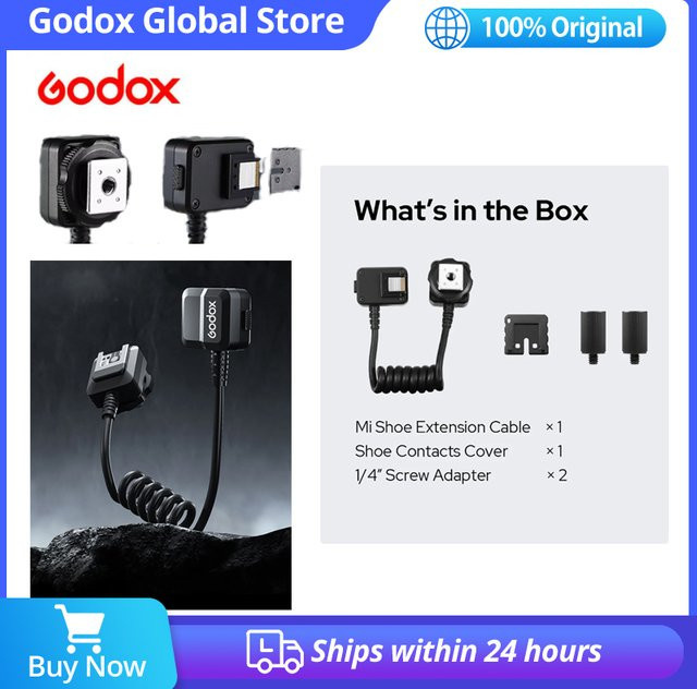 Godox GAC-IC13 Multi-Interface-Schuh-Verlängerungskabel für Sony-Kameras, Schwarz, Länge: 50 cm - Bild 1