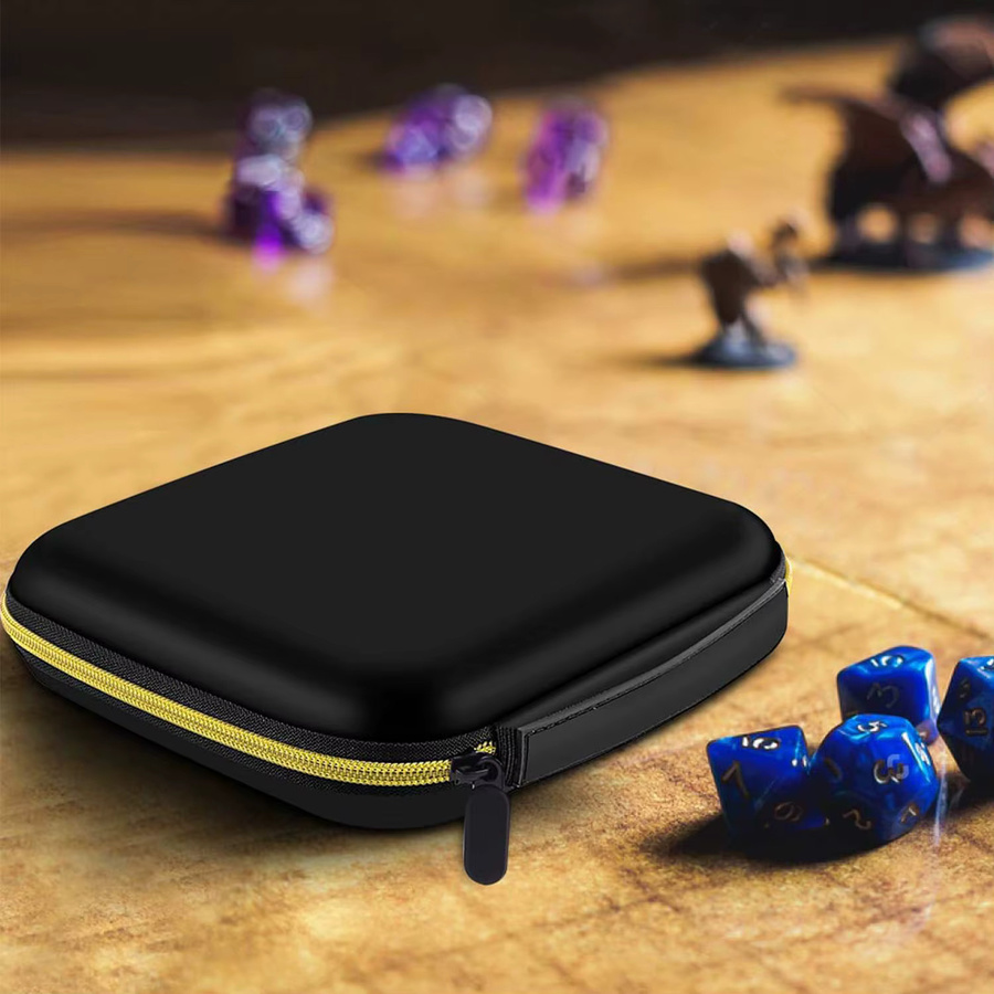 Paiyule Würfelbox Schwarz als Aufbewahrungsbehälter für DND-Würfelsets und RPG-Organizer aus Kunststoff - Bild 4