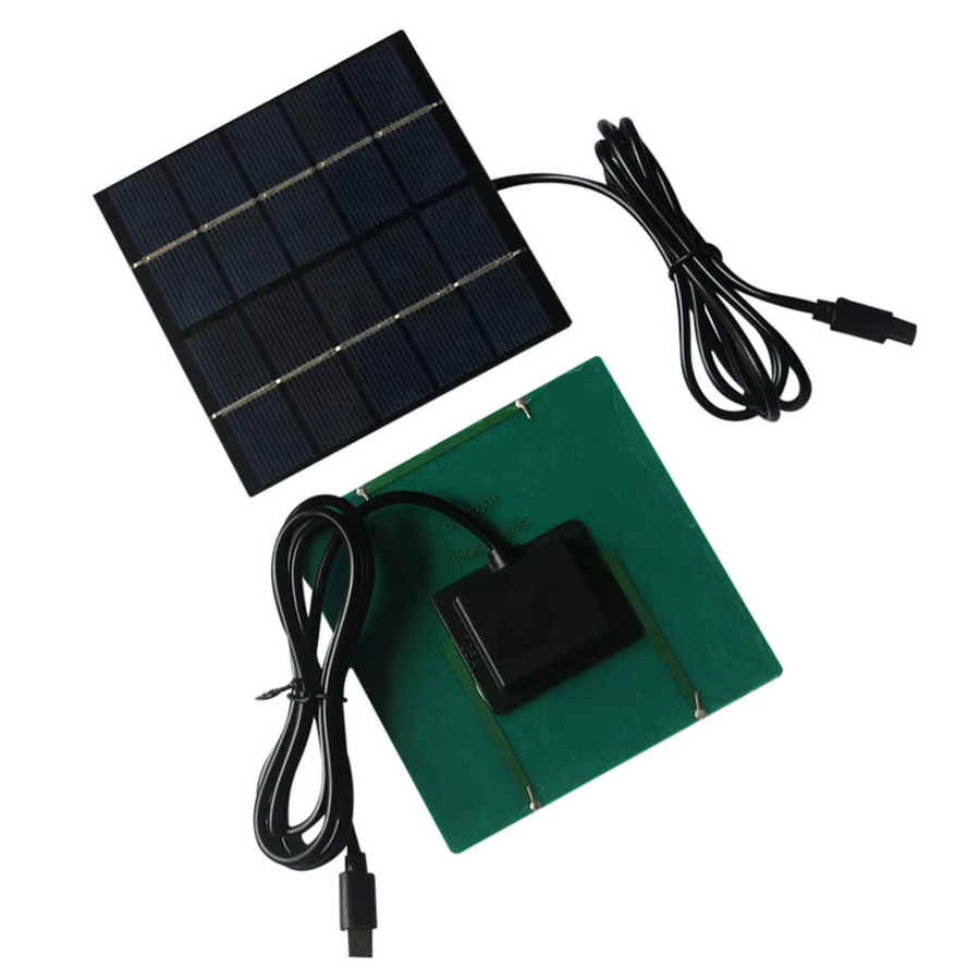 1,5 W Solar Panel Ladegerät mit USB-C Ausgang in Schwarz für Outdoor-Anwendungen - Bild 3
