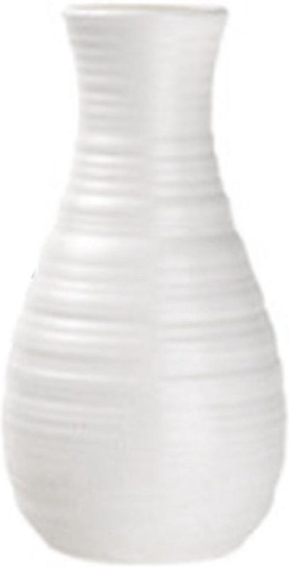 TOMTOP JMS Skandinavische Vase in Weiß für Schnittblumen aus Keramik und Kunststoff - Bild 1