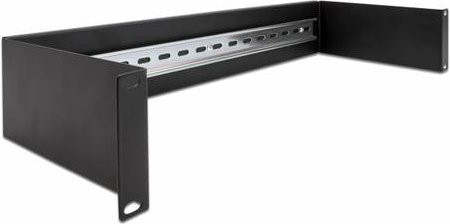 Delock 66884 19 Zoll Netzwerkschrank-Einschubsystem, 2 HE, Schwarz - Bild 1
