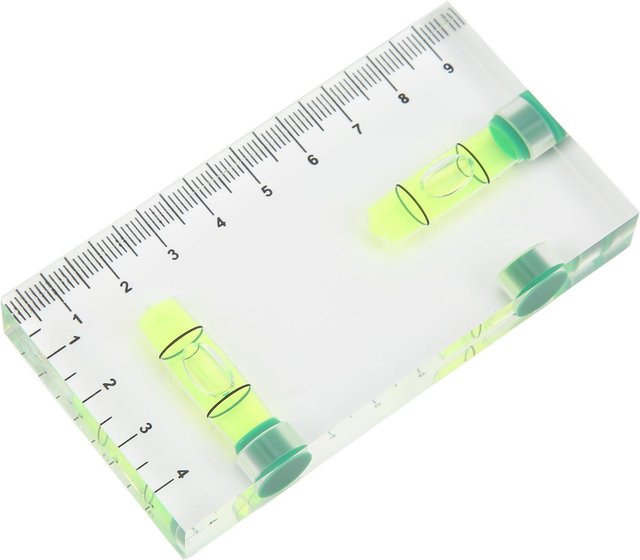 Fishine Tragbare Zweiwege-Wasserwaage aus Acryl in Weiß - Bild 1