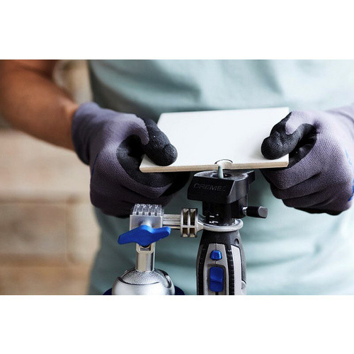 Dremel Multi-Schraubstock 2500 3-in-1 Werkzeughalterset in Grau und Blau, Backenbreite: 35 mm, Spannweite max.: 190 mm - Bild 4