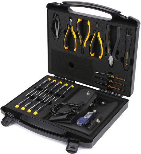 Bernstein Tools for Electronics 2280 ESD Werkzeugset für Profis, 18-teilig, Schwarz - Bild 1