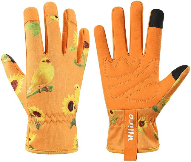 Yiran Health & Beauty Gartenhandschuhe für Damen aus Leder und Baumwolle, atmungsaktiv, dornenfest und stichfest, Größe S - Bild 1