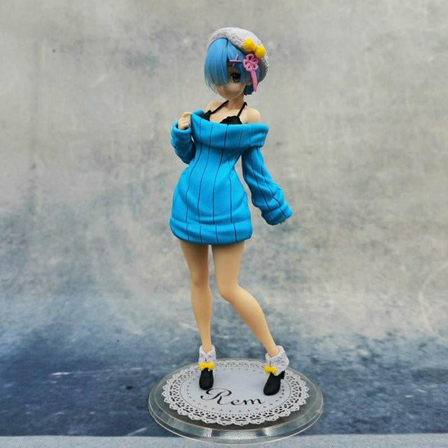 MIFEN Re:Zero Rem Strickkleid Version, Actionfigur, Drei-Farben-Set, Weiß, Blau, ab 18 Jahren - Bild 1