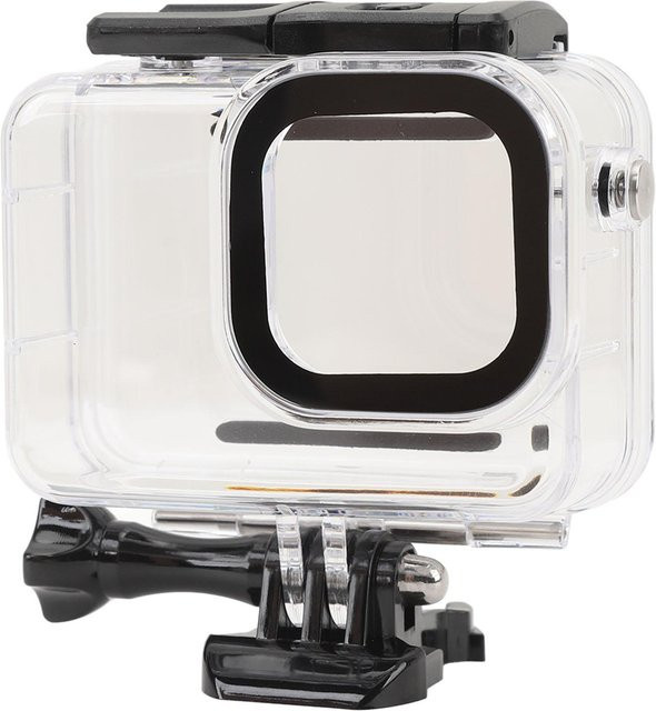 Koogeelife Ace Pro Action Kamera mit wasserdichtem Gehäuse, stoßfest und unterwasser tauchfähig bis 30m, Farbe: Schwarz/Transparent - Bild 1