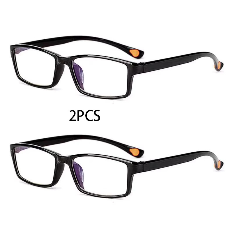 Lesebrille Unisex, Vollrand, rechteckig, Kunststoff, schwarz - Bild 4