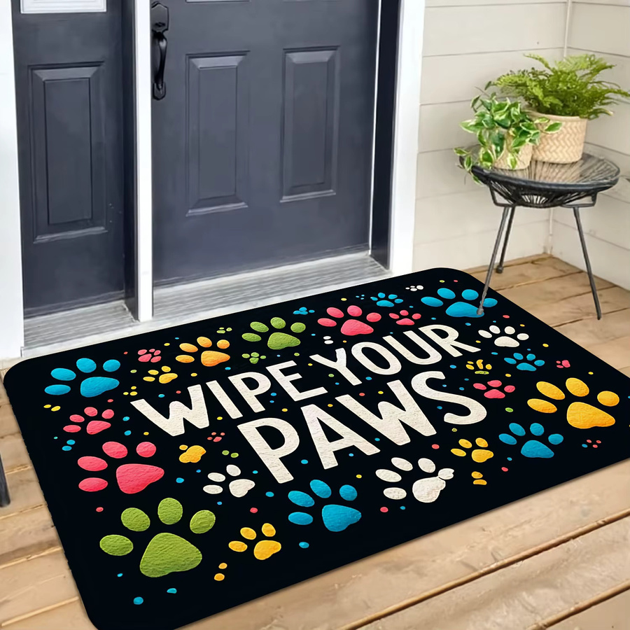 VIKAMA Hundefuttermatte mit Animal Print, rutschfest und schallabsorbierend, Multicolor, B/T: 50 x 50 cm - Bild 3