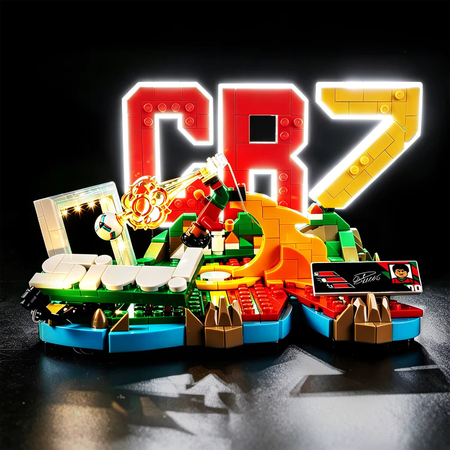 BlockGlow LED-Lichtset passend für Lego 43012 Ronaldo Fußball-Highlights-Ideen aus Kunststoff - Bild 3