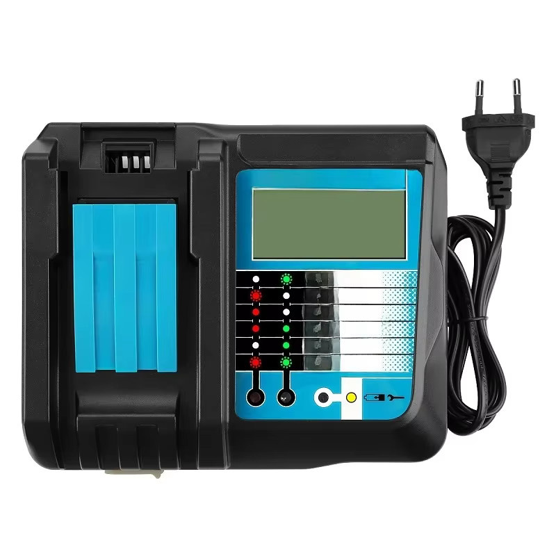 Makita DC18RCT Li-Ionen-Akku-Ladegerät für 18 V und 14,4 V Akkus, 3 A Ladestrom, Schwarz - Bild 7