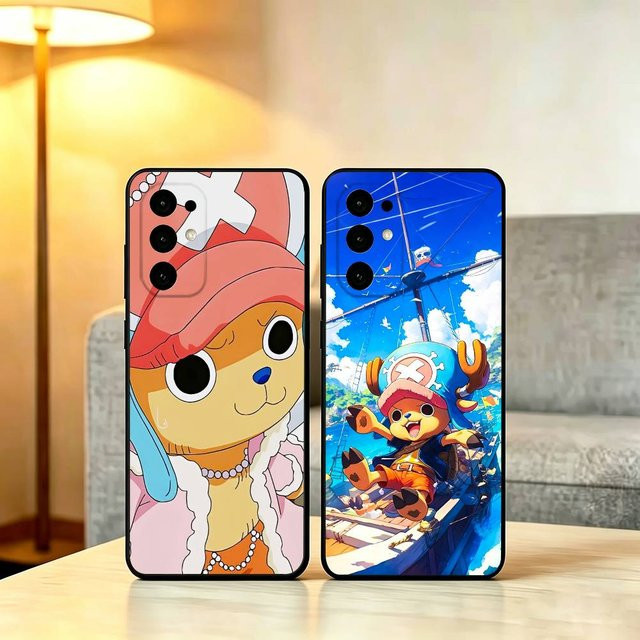 Anime Tony Tony Chopper Handyhülle für Samsung Galaxy S25 S24 S23 S22 S21 S20 Ultra Plus FE in Schwarz - Bild 1