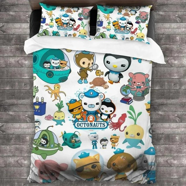Bettwäscheset Octonauts von Binchi Outdoor Product für Kinder und Erwachsene, Motiv Bettbezug und Kissenbezug aus Mikrofaser, Mehrfarbig, Breite: 240 cm, Höhe: 210 cm - Bild 1