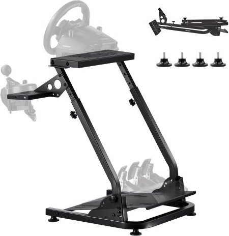 VEVOR Lenkradständer verstellbar und faltbar in Schwarz für Logitech G29 G27 G920 G923 sowie Thrustmaster T300RS T300GT T248 TS-PC TSXW Gaming Cockpit - Bild 1