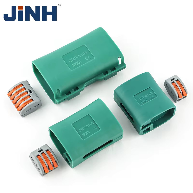 JINH IP68 Mini-Gel-Drahtverbinder Anschlussdose in Grün, wasserdichte Anschlussblöcke für den Außenbereich - Bild 4