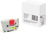 Schriftbandkassette kompatibel mit Brother TZe-441, Thermodruck, Farben: Rot, Schwarz, Weiß - Bild 1
