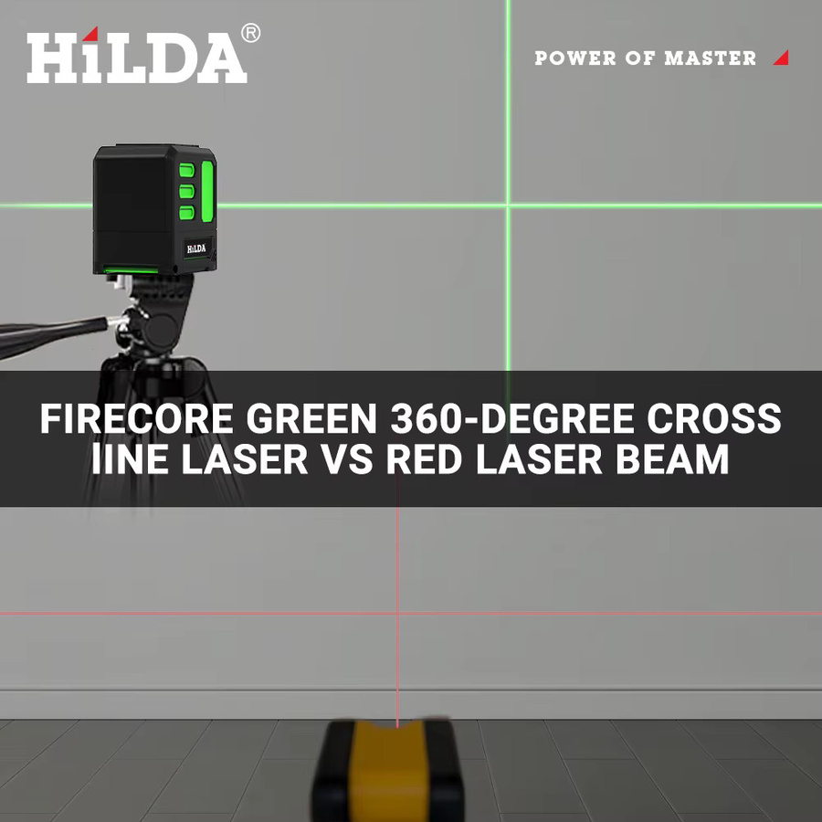Hilda Laser Level Grün 2 Linien Kreuzlinienlaser IP55 selbstnivellierend horizontal und vertikal mit 15m Reichweite - Bild 4