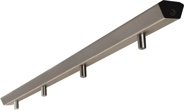 Nordlux Monte 4er Schienensystem aus gebürstetem Stahl in Silber - Bild 1