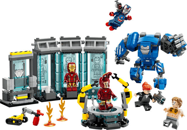 LEGO Marvel Iron Mans Labor: Halle der Rüstungen Konstruktionsspielzeug ab 8 Jahren - Bild 3