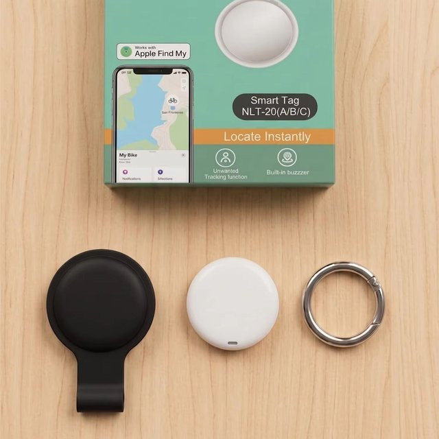 Smart Tag Anti-Verlust-Tracker mit Positionierung und Fernortung für Apple Find My, Bluetooth-Lokalisator für Schlüssel, Koffer und Taschen, kompatibel mit iOS iPhone - Bild 1