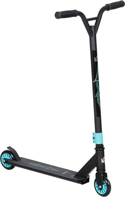 HOMCOM Stuntscooter mit ABEC 9 Kugellagern in Schwarz Grün - Bild 1