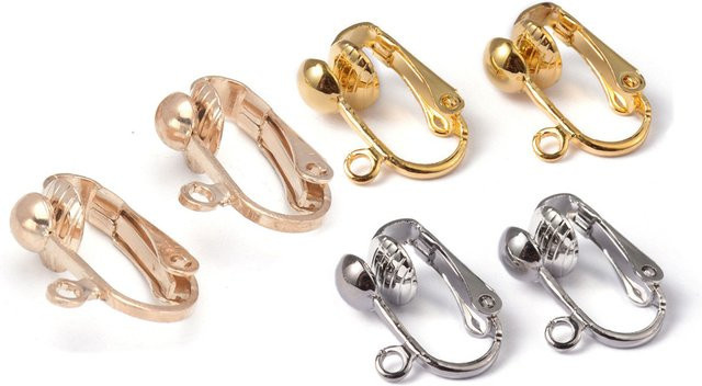 5 Paar Clip-on-Ohrring-Konverter, Unisex - Bild 1