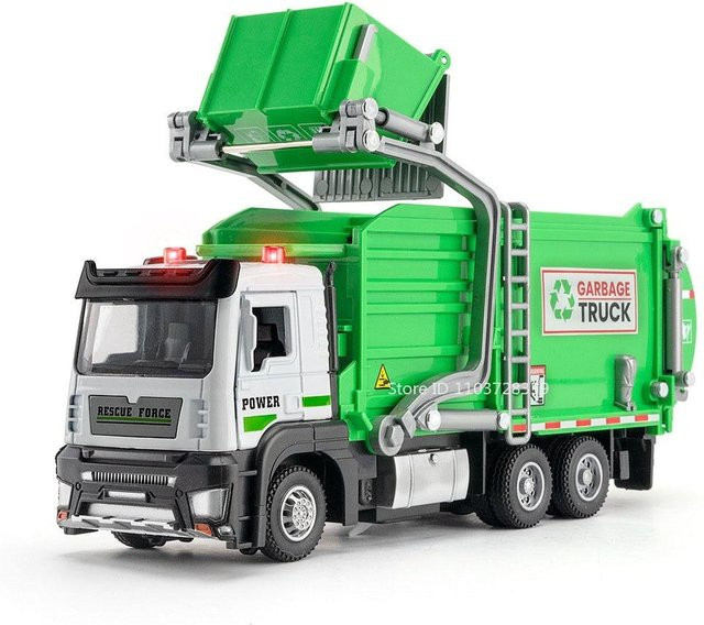 Linyi toy car Mülltrennung Sanitär LKW, Modell, 1:32, mit Licht und Ton, ab 14 Jahren - Bild 1
